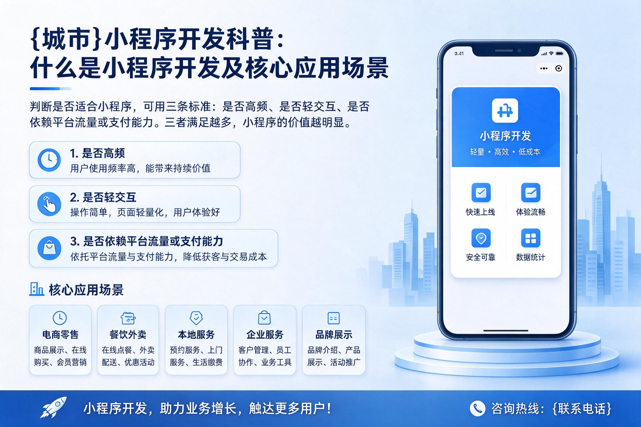 宾县小程序开发科普:什么是小程序开发及核心应用场景